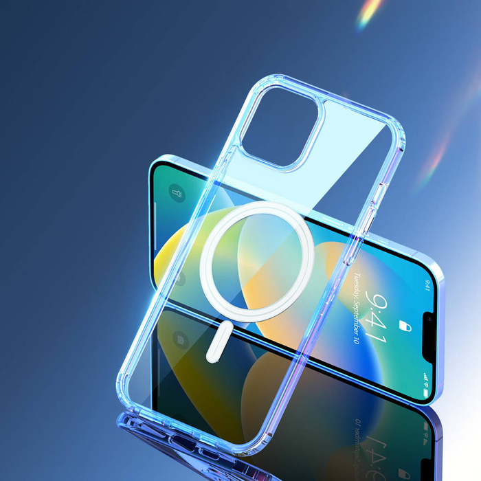 Funda magnética Dux Ducis Clin para iPhone 14 Max compatible con MagSafe transparente