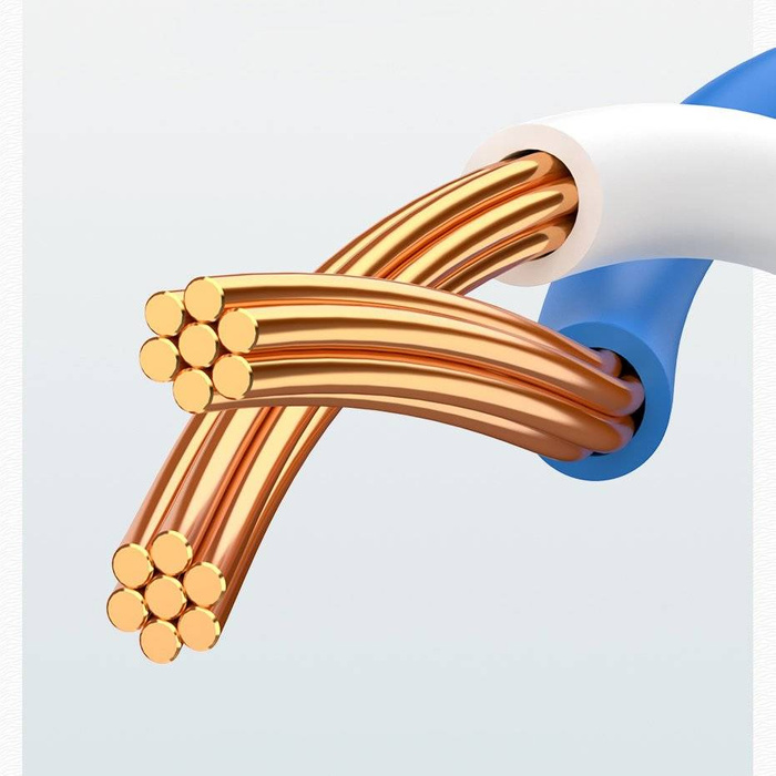 Ugreen Kábel internet hálózati kábel Ethernet patchcord RJ45 Cat 6 UTP 1000Mbps 3m kék (NW102 11203)