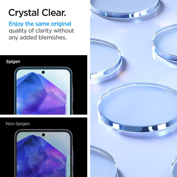 Tempered Glass Spigen ALM GLAS.TR 2ER-PACK GALAXY A55 5G KLAR