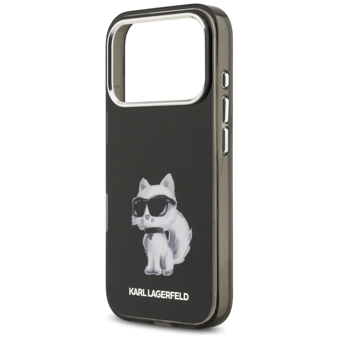 Etui Karl Lagerfeld IML Aquarelle        Choupette & Logo MagSafe do iPhone 17 Pro czarny