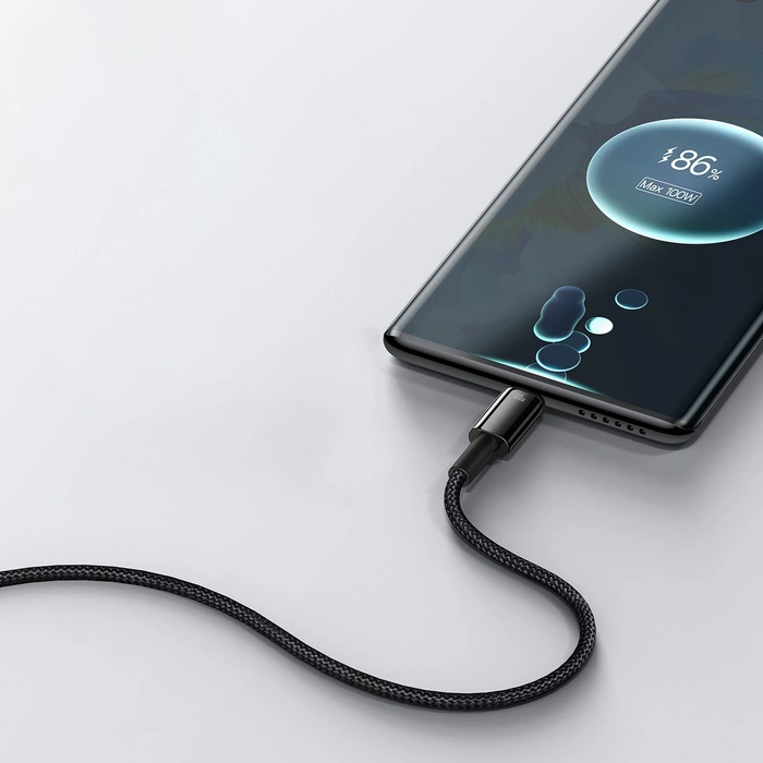 [RETURNED ITEM] Baseus Tungsten Gold cable USB-A - USB-C 480Mb/s 100W 2m black (CAWJ000101)