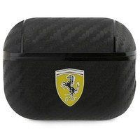 Funda Funda AirPods Pro 2 Ferrari negro/negro On Track PU Carbon