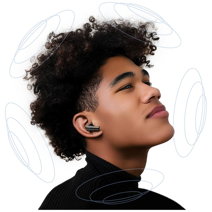 USAMS Słuchawki Bluetooth 5.3 IF27 bezprzewodowe douszne biały/white