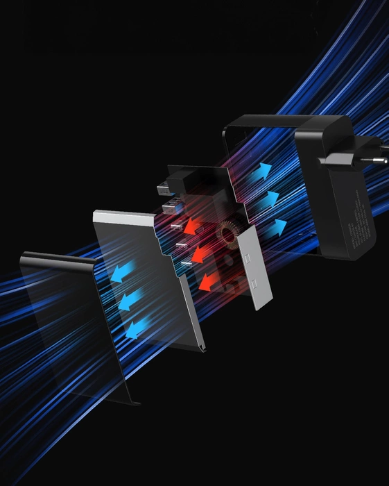 Wozinsky CGWCB 140W GaN-Wandladegerät 3 x USB-C / 2 x USB-A – Schwarz