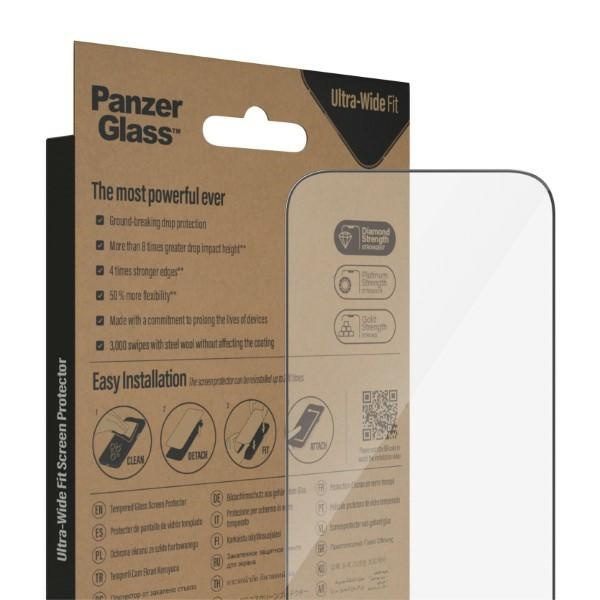 PanzerGlass Ultra-Wide Fit iPhone 14 Pro 6.1" Screen Protection Antibacterial 2772