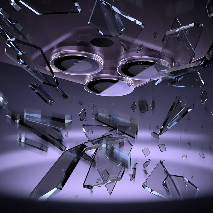 Cámara de cristal templado para iPhone 14 Pro / 14 Pro Max Baseus + kit de montaje