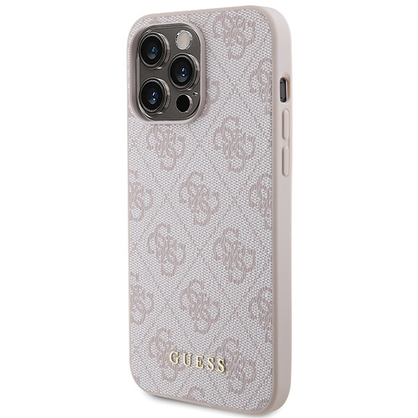 Etui Guess GUHCP15XG4GFPI iPhone 15 Pro Max 6.7" różowy/pink hard case 4G Metal Gold Logo Case