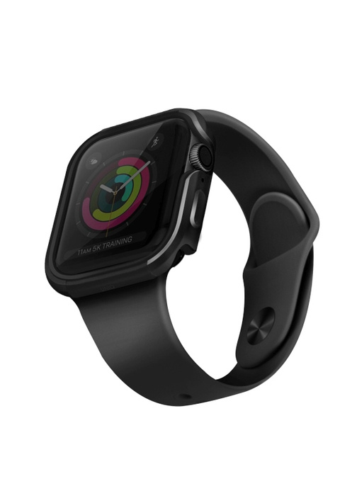 Pouzdro Uniq pro Valencia Apple Watch Series 4/5/6 / SE 40mm. šedá / bronzově šedá