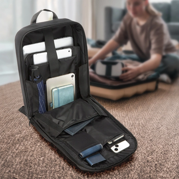 Wozinsky Premium Wasserdichter Laptop-Rucksack - Schwarz