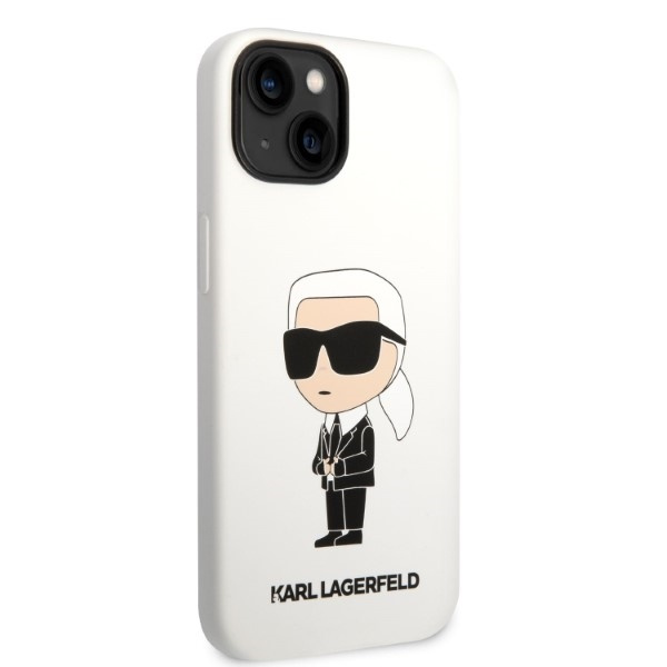 Karl Lagerfeld KLHCP14MSNIKBCH iPhone 14 Plus 6,7" hardcase white/white Silicone Ikonik