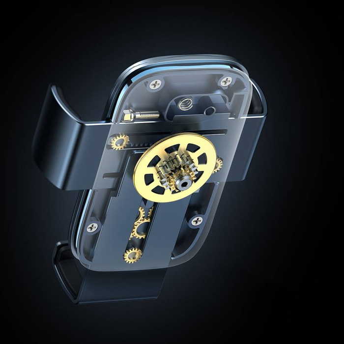 Baseus Metal AgeⅡ soporte gravedad para salidas de aire redondas de coche gris oscuro (SUJS030013)