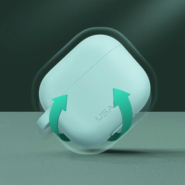 Pouzdro USAMS Apple AirPods 3 Ochranný silikon černý Case