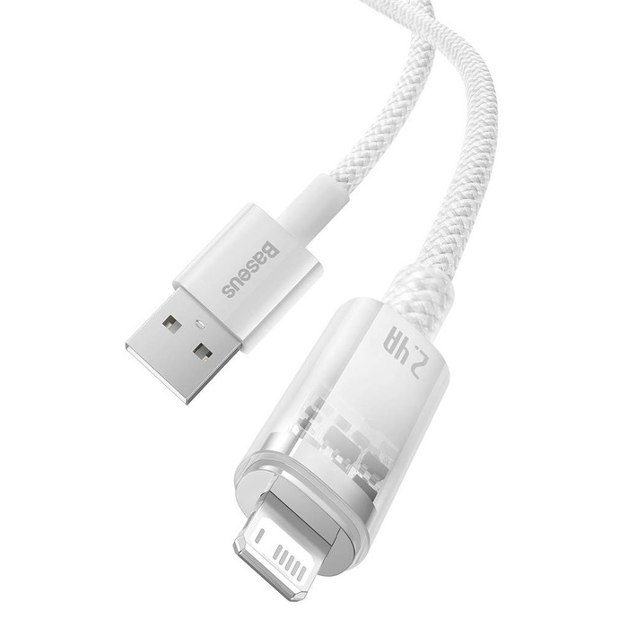 Baseus Explorer Series kabel USB - Lightning 2,4A 2 m bílý (CATS010102)
