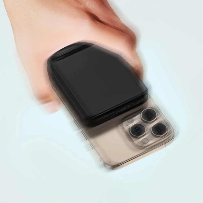 Powerbank Wozinsky WLWP-10KA0Y3S 22,5W PD Qi2 10000 mAh, z podstawką, 1x USB-A, 1x USB-C - czarny