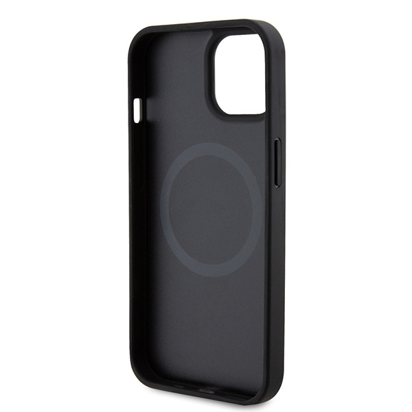 Hülle Ferrari FEHMP15SPTEK iPhone 15 6.1" schwarz/schwarz hartcase Carbon Metal Logo MagSafe Case