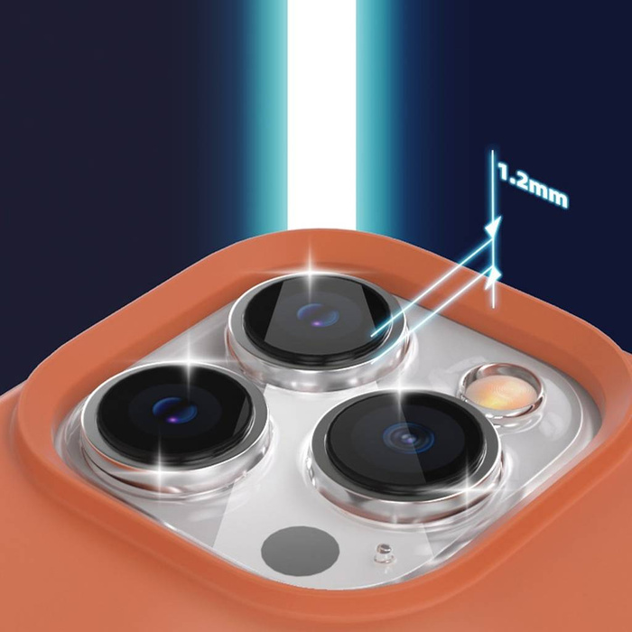 Kingxbar PQY szilikon sorozat mágneses tok iPhone 13 Pro Max szilikon tok borító kék (kompatibilis a MagSafe)