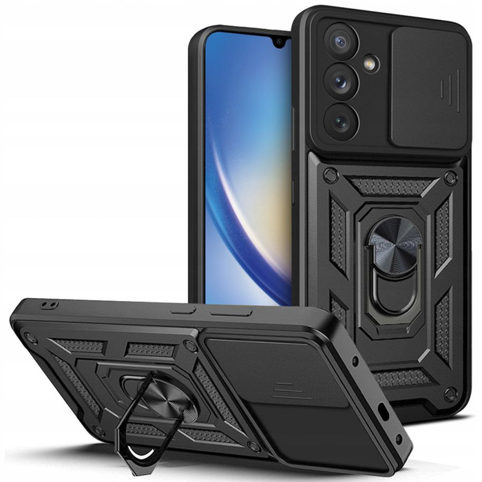 Cover Tech-protect Camshield Pro Galaxy A34 5G Nero Case