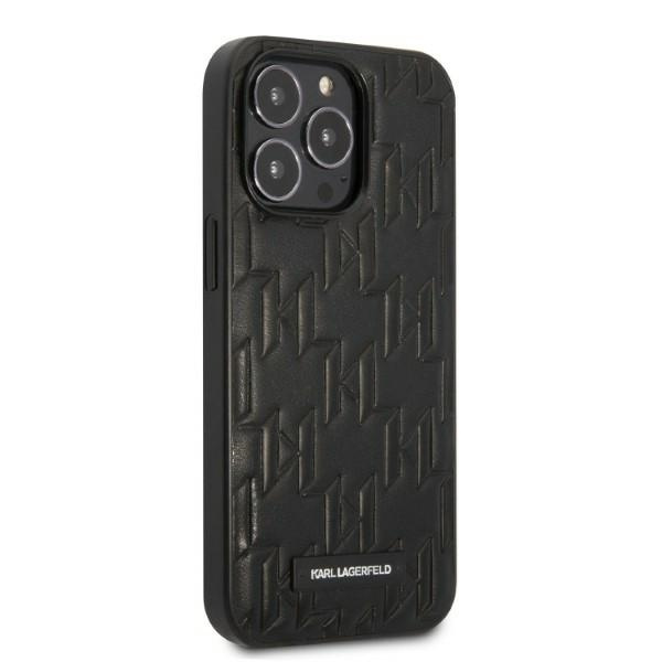 Case KARL LAGERFELD Apple iPhone 13 Pro Max Monogram Plaque Black Hardcase