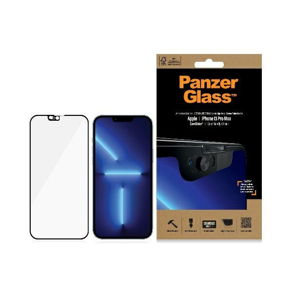 PanzerGlass E2E Microfracture iPhone 13 Pro Max 6.7" CamSlider Case Friendly AntiBacterial black/black 2749