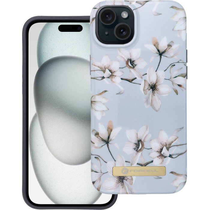 FORCELL F-PROTECT Mirage futerał kompatybilny z MagSafe do IPHONE 15 Plus spring flowers