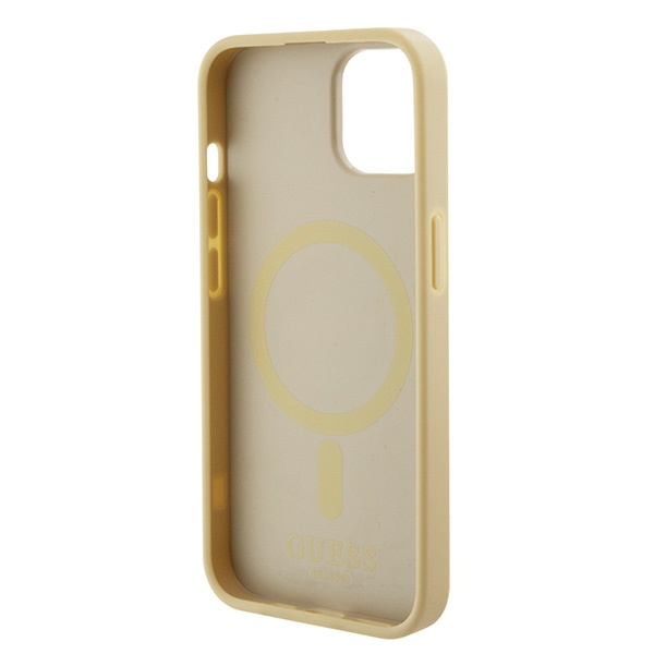 Funda Guess GUHMP15SPSAHMCB iPhone 15 6.1" oro/oro durocase Saffiano MagSafe Case