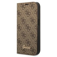 Guess GUBKP14SHG4SHW iPhone 14 6.1" braun/braun Buch 4G Vintage Gold Logo