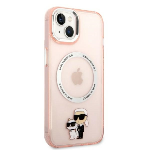 Karl Lagerfeld KLHMP14MHNKCIP iPhone 14 Plus 6,7" hardcase pink/pink Iconic Karl&amp;Choupette MagSafe