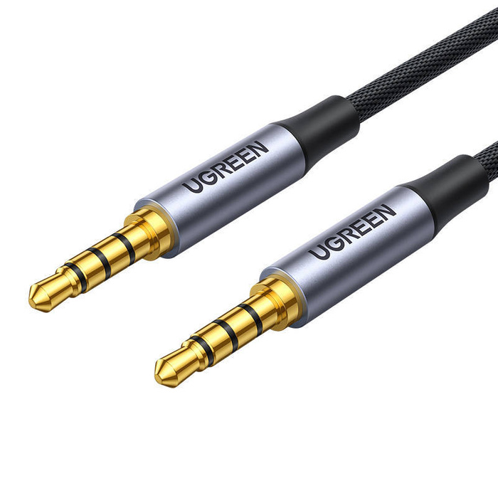 Cable uGREEN AV183 miniconector de 3,5 mm, AUX, 1 m (negro)