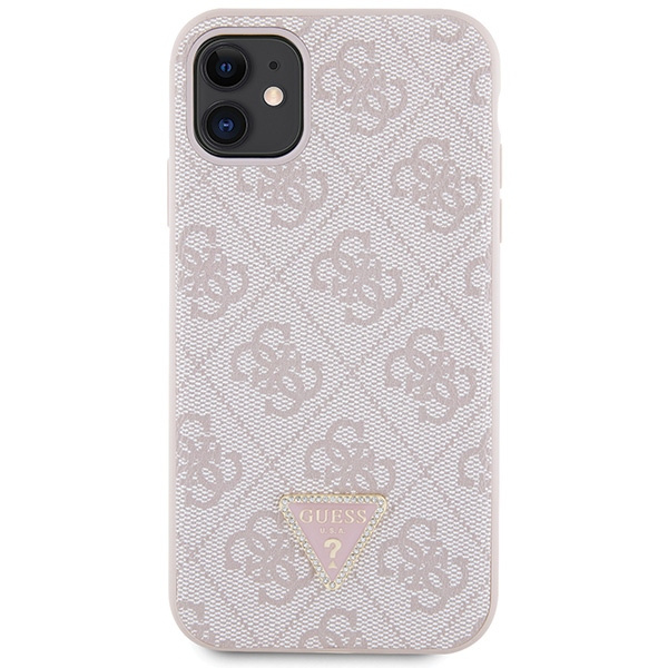 Guess GUHCN61P4TDSCPP iPhone 11 / Xr 6.1" rosa/rosa durocase Crossbody 4G Metal Logo