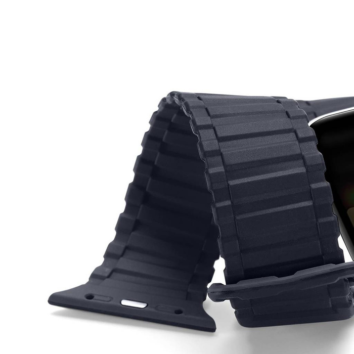 Řemínek Dux Ducis Strap (Armor Version) řemínek Apple Watch Ultra, SE, 8, 7, 6, 5, 4, 3, 2, 1 (49, 45, 44, 42 mm) silikonový magsíťový náramek modrý