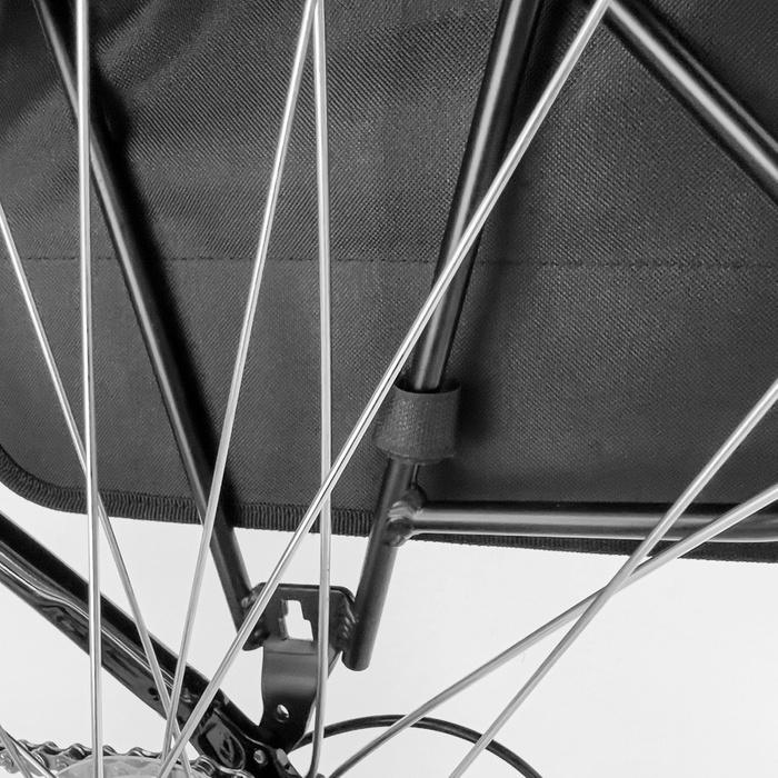 Wozinsky nosič na tašku na bicykel 28l čierny (WBB34BK)