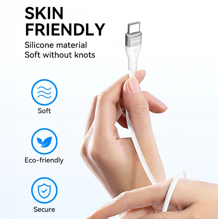 Wozinsky WSTCC2 USB-C / USB-C PD 65W kabel 2 m - bílý