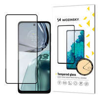 Wozinsky Super Durable Full Glue Verre Trempé Plein Écran Avec Cadre Compatible Motorola Moto G62 Noir
