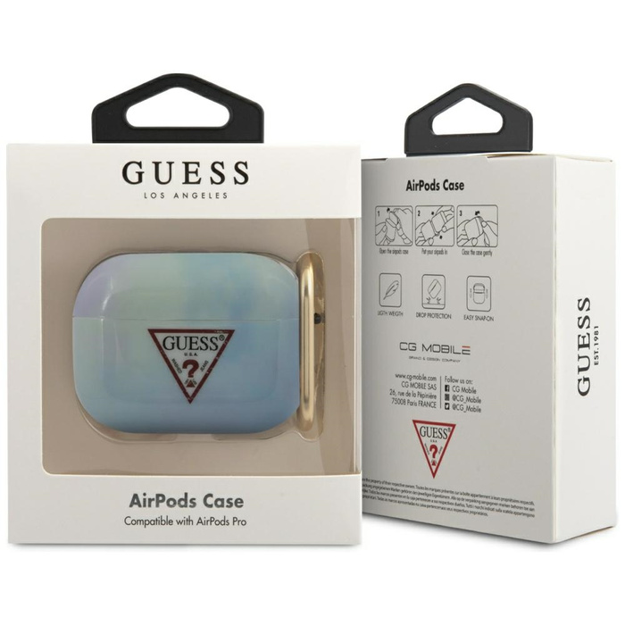 Case GUESS Apple AirPods Pro Cover Tie &amp; Dye Collection Blue Case
