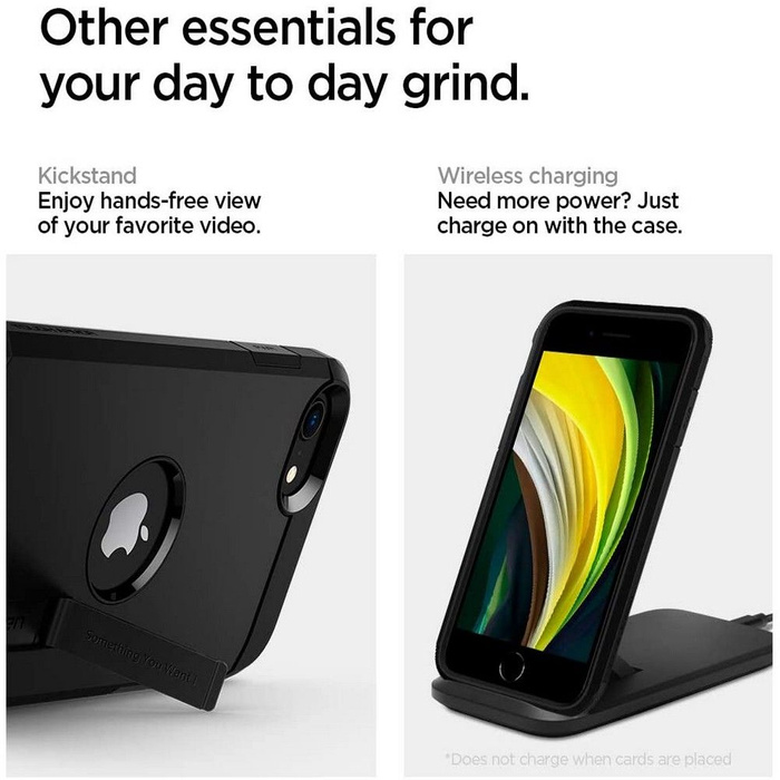 Pouzdro SPIGEN Tough Armor iPhone 7/8/SE 2020 Černé pouzdro