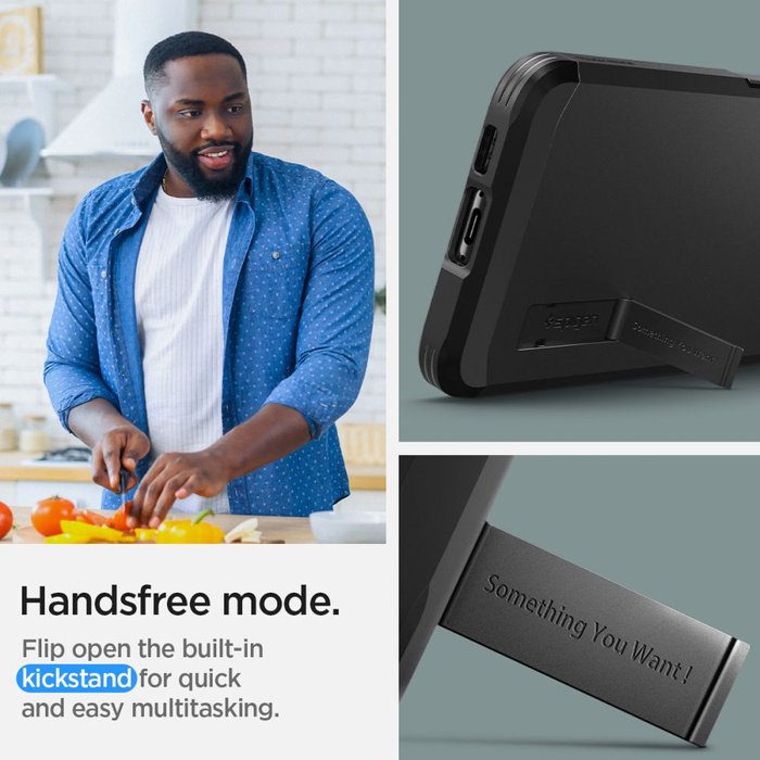 Hülle Spigen Tough Armor GALAXY S23+ PLUS SCHWARZ