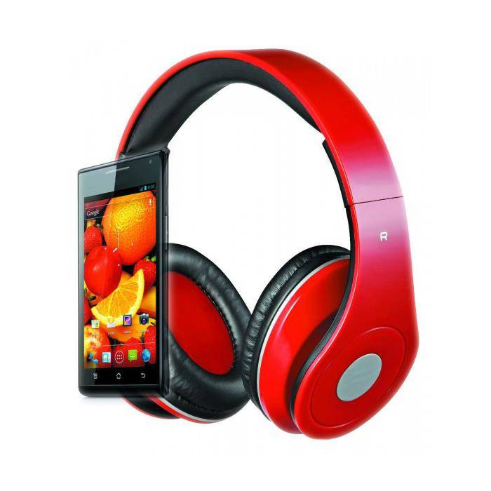 Rebeltec headphones wired AUDIOFEEL2 in-ear red