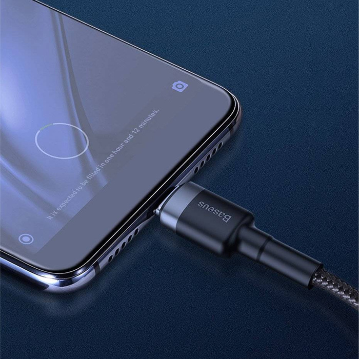 Baseus Cafule cable USB Type C SuperCharge 40W Quick Charge 3.0 QC 3.0 cable 1m gray-black (CATKLF-PG1)
