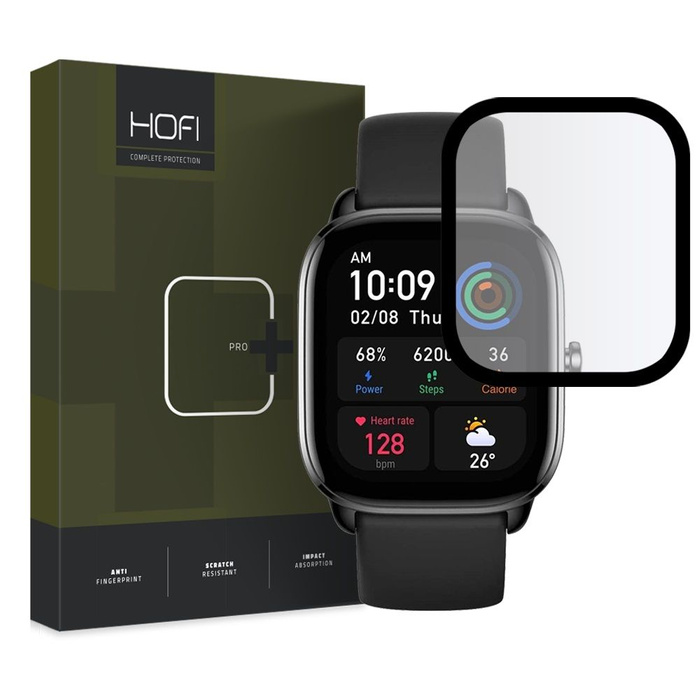 Glas HOFI HYBRID PRO+ AMAZFIT GTS 4 MINI SCHWARZ