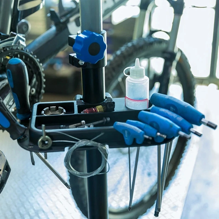 Rockbros MP-02 Bodenserviceständer für Fahrräder mit Knöpfen – schwarz