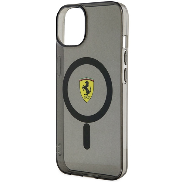 Cover Ferrari FEHMP14MURKK iPhone 14 Plus 6,7" nero/nero durocase traslucido MagSafe Case