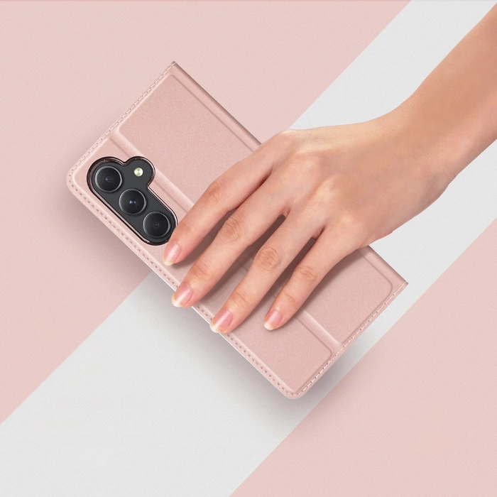 Étui à rabat Dux Ducis Skin Pro pour Samsung A35 5G - rose