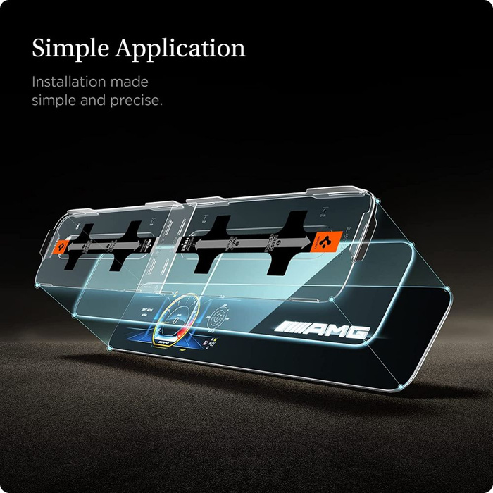 Spigen Set Glas.Tr "ez Fit" Mercedes Classe E 2020 / 2021 Verre trempé