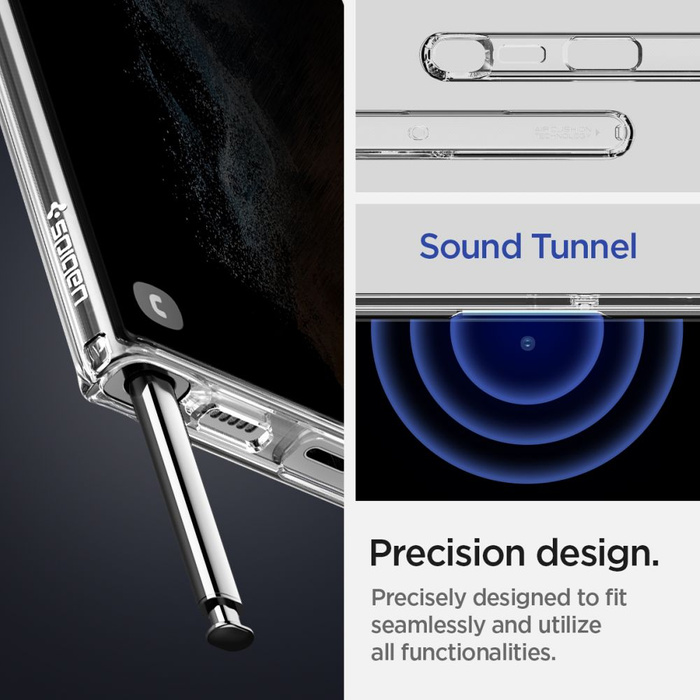 Coque Spigen Samsung Galaxy S22 Ultra Ultra Hybrid Crystal Transparent Clear Case