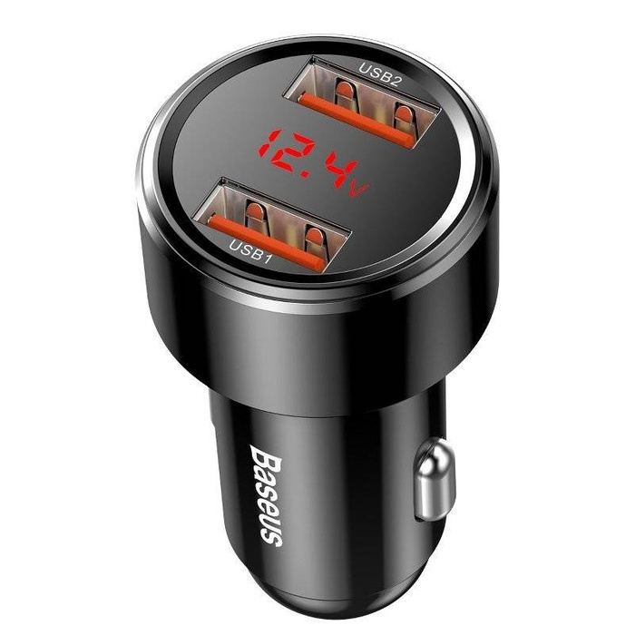 Nabíječka adaptér do auta BASEUS Magic 2x USB QC 3.0 45W černý