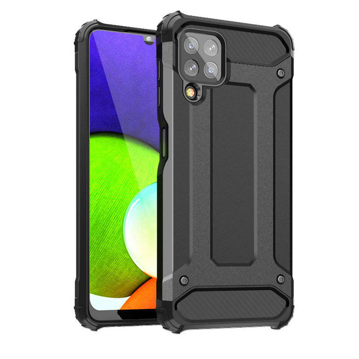Hybrid Armor pancéřovaný hybridní pouzdro kryt Samsung Galaxy A22 4G černý