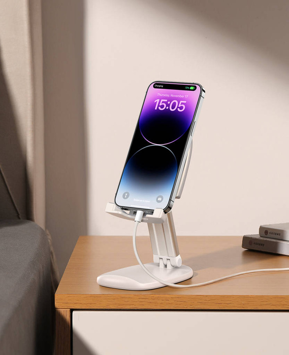 Joyroom JR-ZS371 supporto pieghevole per tablet con regolazione in altezza - bianco