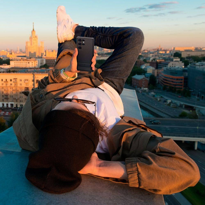 Coque Spigen Rugged Armor GALAXY S23 ULTRA MATTE NOIR