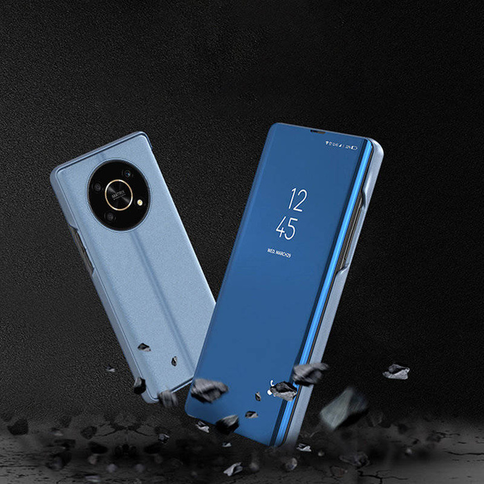 Clear View Case Hülle für Honor X9 / X9 5G / X30 / Magic4 Lite Flipcover schwarz