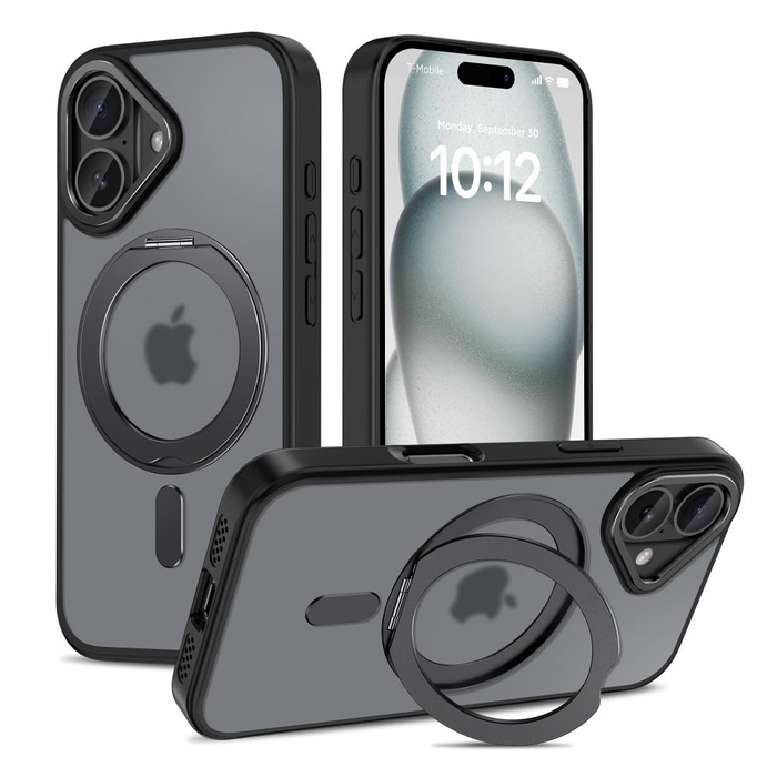 Etui TECH-PROTECT MAGRING MAGSAFE IPHONE 16 MATTE BLACK